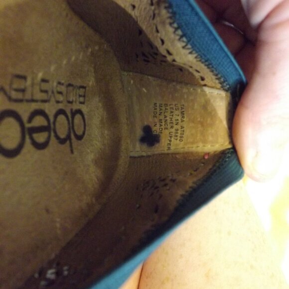 Abeo Tamara Women's Flat Ballet Orthotic Laser Cut-Out Leather 7.5N - Picture 7 of 7